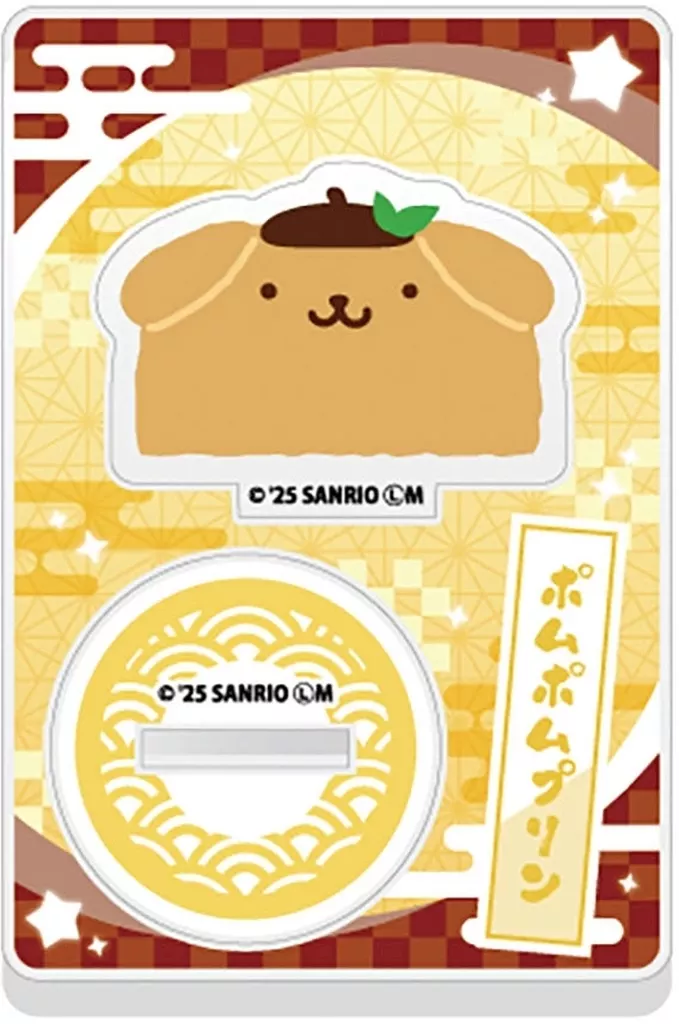 6.ポムポムプリン 「サンリオキャラクターズ へいおまち!お寿司といっしょアクリルスタンド」