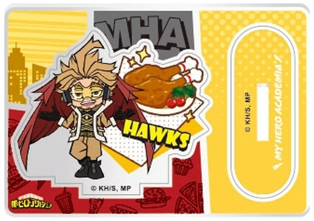 食玩　雑貨　13.ホークス 「僕のヒーローアカデミア キャラグルメアクリルスタンド」