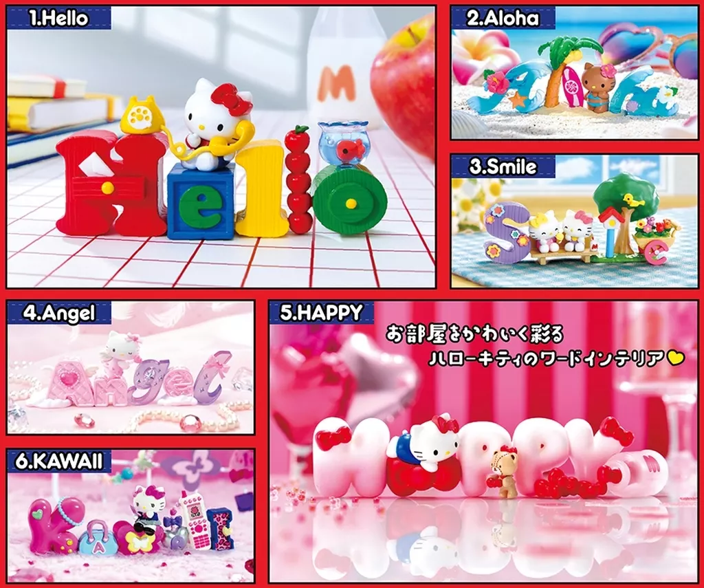HELLO KITTY Words Collection 【未開封】 Re-Ment Sanrio HELLO KITTY Words Collection 6Pack BOX Mini Figures