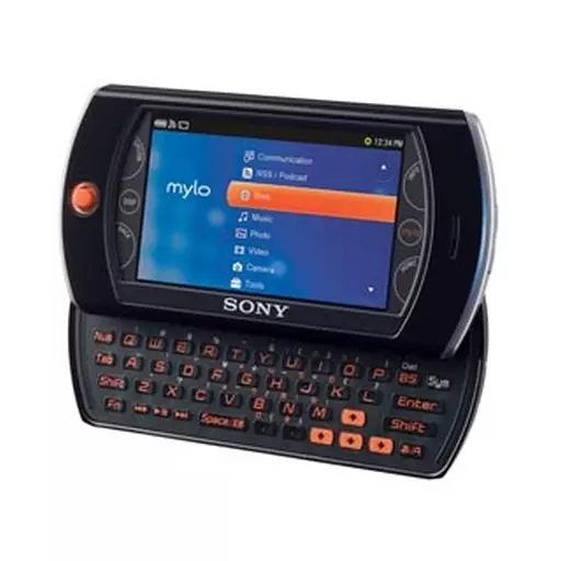 SONY mylo COM-1 ブラック 駿河屋 -<中古>ソニー パーソナルコミュニケーター mylo (ブラック