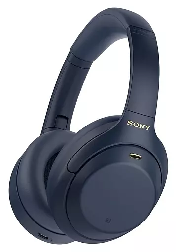 ヘッドフォン　ソニー ワイヤレスノイズキャンセリングステレオヘッドセット(ミッドナイトブルー)[WH-1000XM4/LM]