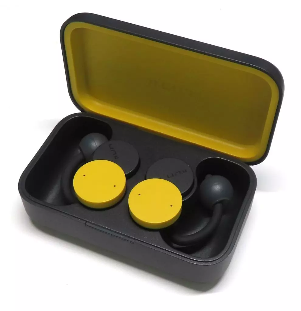 nwm DOTS イヤホン イエロー 中古美品 nwm DOTS オープンイヤー型 完全