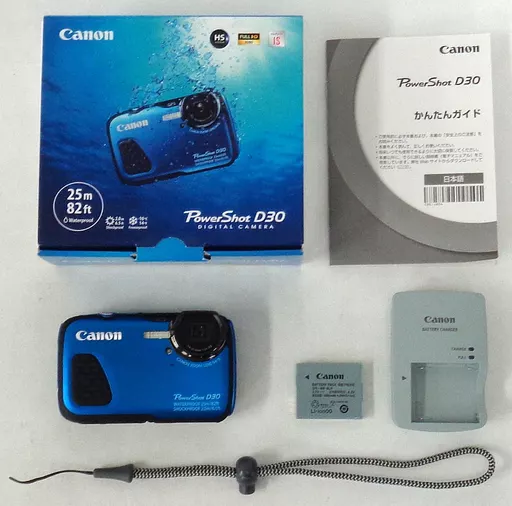 Canon PowerShot D30 ブルー 未使用品 Canon PowerShot D30 ブルー 防水カメラ - メルカリ