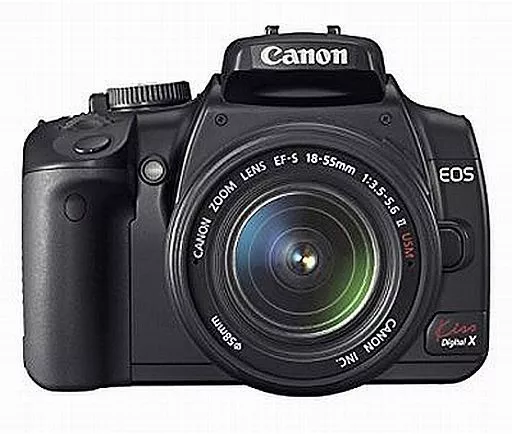 CANON デジタル一眼レフ EOS Kiss Digital X レンズキット (ブラック) [KISSDXB-LKIT]（本体・液晶状態難）_img