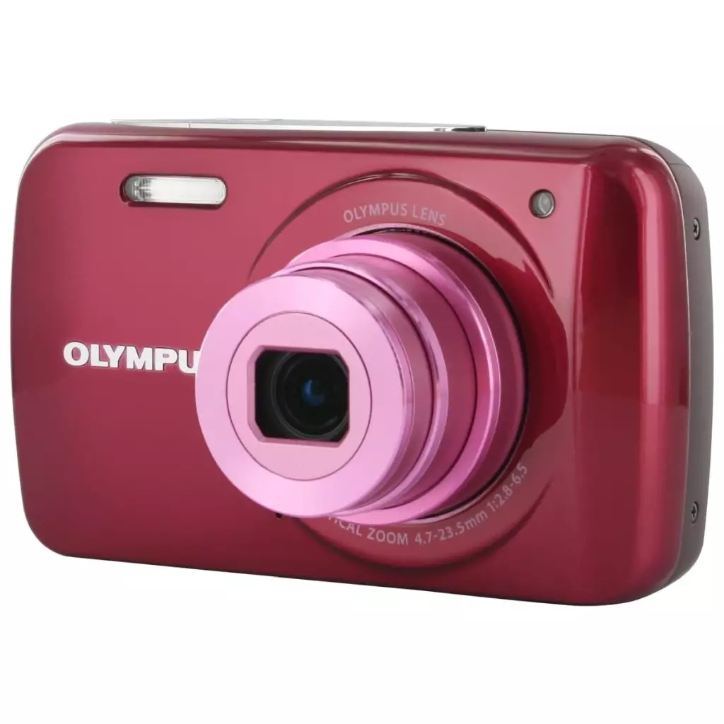 カメラ　OLYMPUS コンパクトデジタルカメラ VH-210 (レッド)