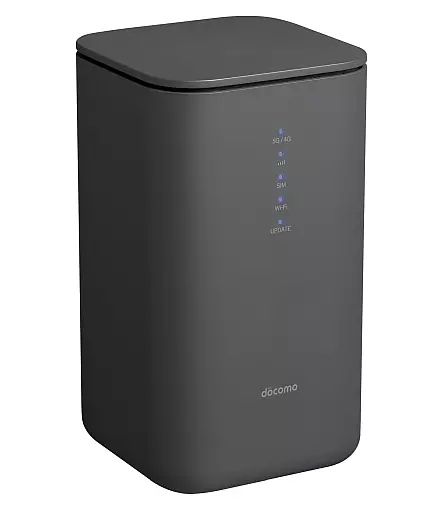 携帯電話アクセサリー　docomo ホームルーター home 5G HR02 (Dark Grey) [ASH47235]