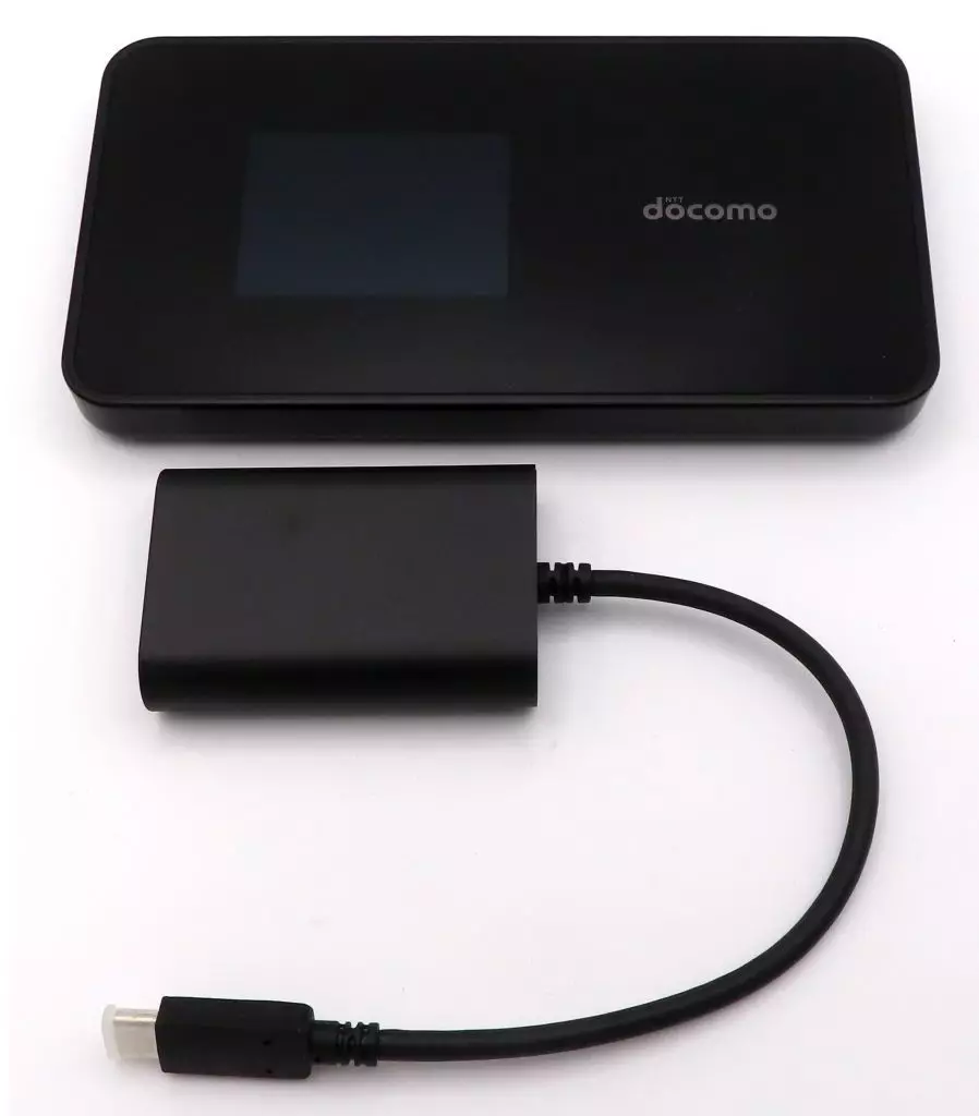 携帯電話アクセサリー　docomo Wi-Fi STATION SH-54C (ブラック) [ASH47251] (状態：箱・説明書欠品/本体・変換ケーブル状態難/臭い付着有※詳細は商品説明を御覧下さい)