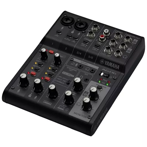 デジタル楽器　YAMAHA ライブストリーミングミキサー AG06MK2 (ブラック) [AG06MK2 B]