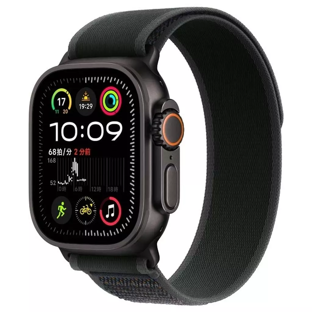 スマートウォッチ　Apple Watch Ultra 2 GPS+Cellularモデル 49mm (ブラックチタニウムケース/ブラックトレイルループ[M/L]) [MX4V3J/A]