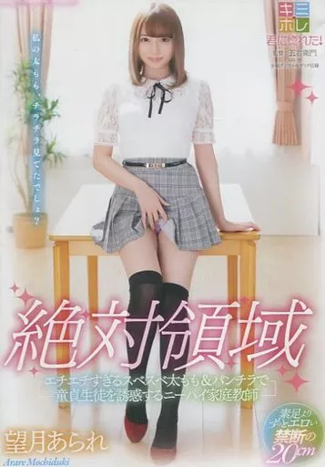 絶対領域 エチエチすぎるスベスベ太もも&パンチラで童貞生徒を誘惑するニーハイ家庭教師 / 望月あられ