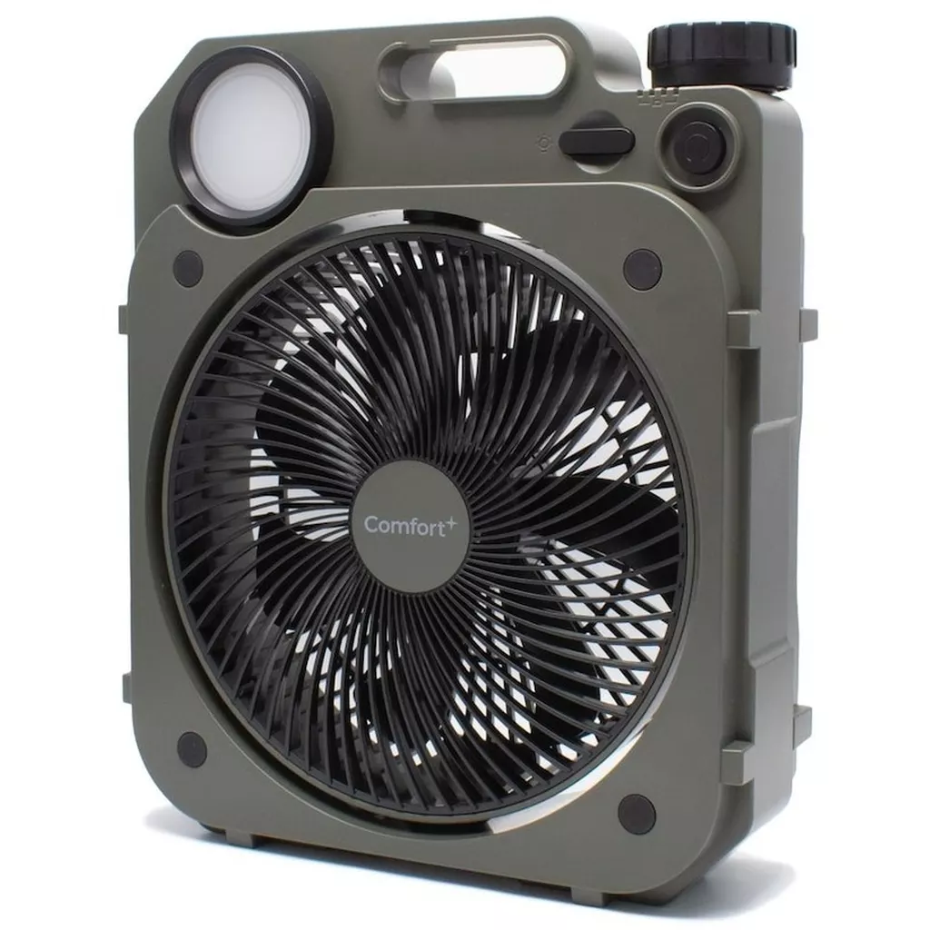 空調家電　クマザキエイム Comfort+ 充電式薄型送風扇 Air Force Fan (モスグリーン) [AF8-17G]