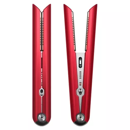 美容・健康家電　Dyson ヘアアイロン Corrale (レッド/ブライトニッケル) 収納ボックス付き [HS03RBNBX]