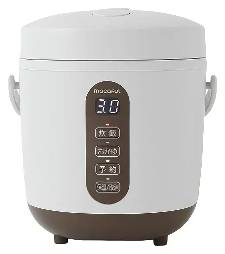 macaful ミニライスクッカー (グリーン) [MRC-15L-GRG]