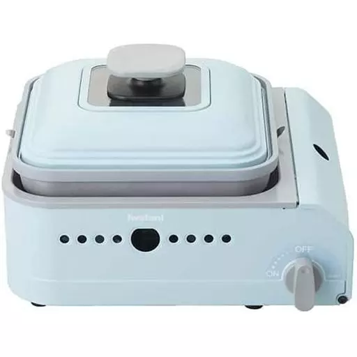 調理家電　カセットフー カセットガスホットプレート mini-maru(ミニマル) (ブルーグレー) [CB-JHP-1]