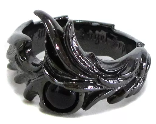 ファイナルファンタジーⅦ セフィロス シルバーリング（黒色ver） Sephiroth - Ring - Final Fantasy VII Size-21 (セフィロス ブラック
