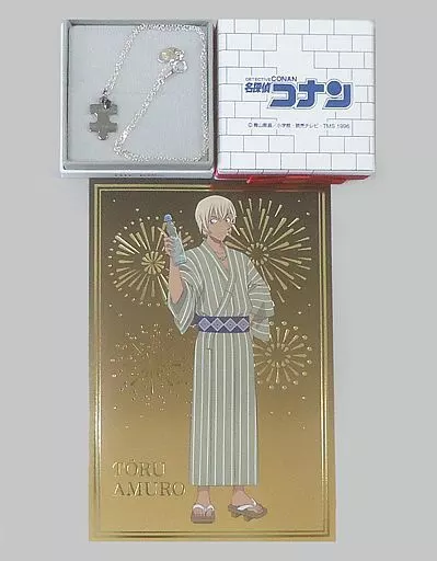 銀製品・指輪・アクセサリー(キャラクター)　安室透モデル パズルピースネックレス(レディース/チェーン40cm/夏祭りポストカード付き) 「名探偵コナン×THE KISS」 コラボレーションジュエリー2019
