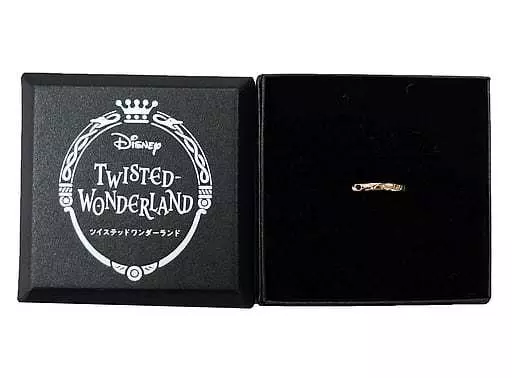 銀製品・指輪・アクセサリー(キャラクター)　スカラビア寮 メッセージリング 13号 K10イエローゴールド 「ディズニー ツイステッドワンダーランド×U-TREASURE」