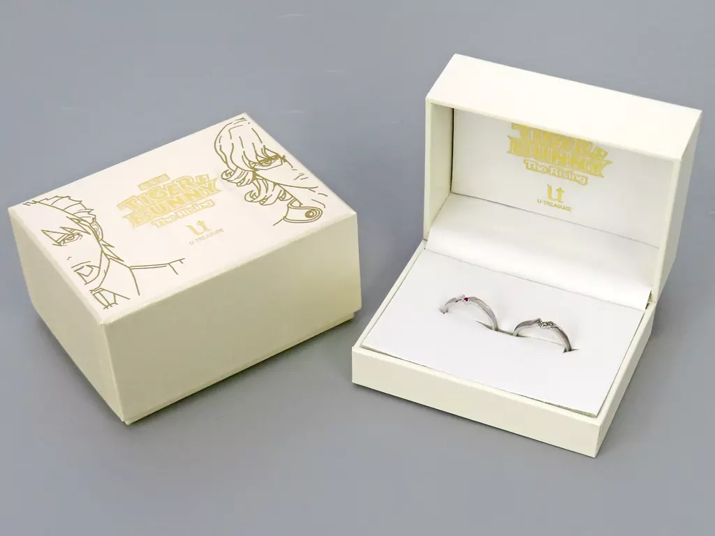 銀製品・指輪・アクセサリー　ワイルドタイガー＆バーナビー・ブルックス Jr. グッドラックモード リング2本セット(シルバー) 11号 「TIGER ＆ BUNNY×U-TREASURE」