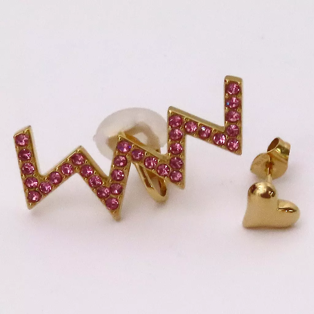 銀製品・指輪・アクセサリー　岩橋玄樹 Jagged Heart Pierce Set Gold(ピアス) 「TwO hundRED」