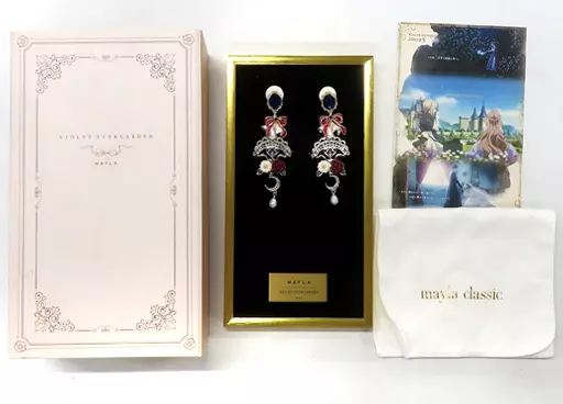 Story No.5(王女シャルロッテ＆王子ダミアンモチーフ) アイコニック イヤオブジェ ピアス 「ヴァイオレット・エヴァーガーデン×MAYLA」