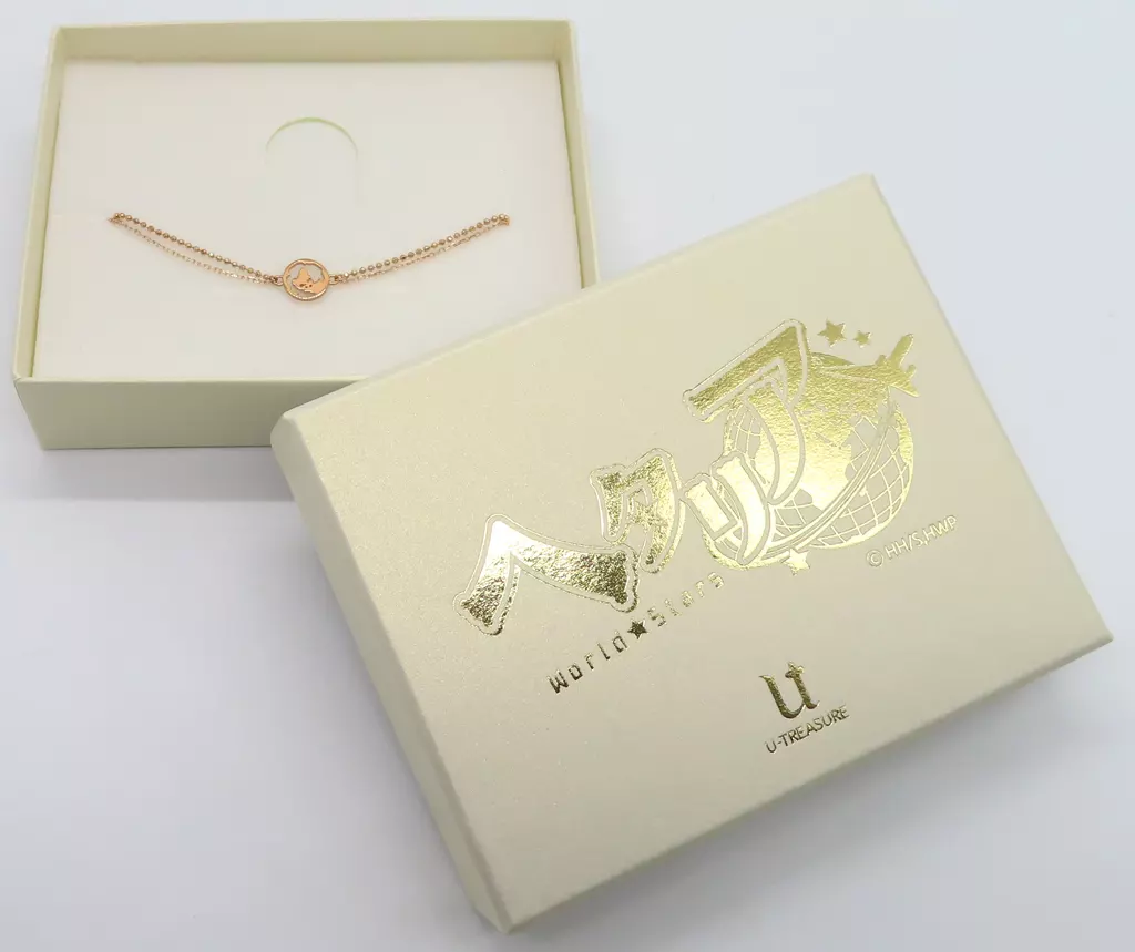銀製品・指輪・アクセサリー　中国 世界地図イメージ ブレスレット K10ピンクゴールド 「ヘタリア World★Stars×U-TREASURE」