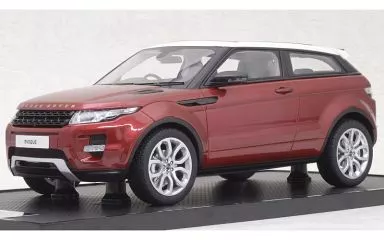 ミニカー　1/18 レンジローバー イヴォーククーペ(レッド) [151LR-1002C/COLR-1002]