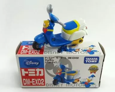 チムチム ドナルドダック(ブルー×ホワイト×イエロー) 特別仕様車チムルドダック 「トミカ ディズニーモータース DM-EX02」 ディズニーストア限定（箱・ジャケット・ケース不備（中））_img