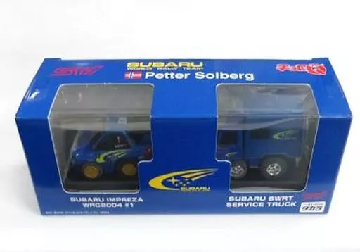 チョロQ SUBARU IMPREZA WRC2004 #1(メタリックブルー)&SUBARU SWRT SERVICE TRUCK(メタリックブルー) 2台セット STi限定