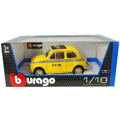 駿河屋 -<新品/中古>1/18 フィアット500 タクシー [200-599]（モデルカー）