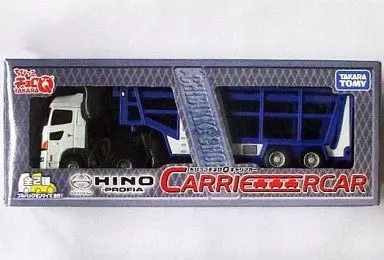 ミニカー　ちびっこチョロQキャリアカー 日野プロフィア(ホワイト×ブルー)