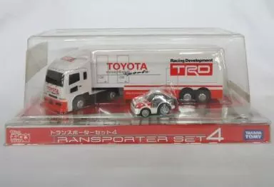 ちびっこチョロQ トランスポーターセット4 TRDタイプ #86(ホワイト×レッド×ブラック)