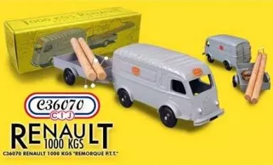 ミニカー　1/43 ルノー 1000kgs 牽引車 PTT グレー [C360T0]