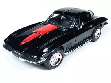 ミニカー　1/18 1967 シボレーコルベット クーペ (ブラック) [AMM1004]