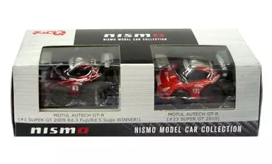 チョロQ MOTUL AUTECH GT-R SUPER GT 2009 Rd.2 Fuji/Rd.5 Sugo WINNER!(メタリックレッド×シルバー) ＆ MOTUL AUTECH GT-R SUPER GT2010 #23(レッド×シルバー) 「NISMO MODEL CAR COLLECTION」 [KWAM1-35006]
