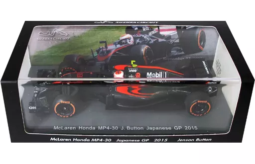 ミニカー　1/43 McLaren Honda MP4-30 Japanese GP 2015 Mobil #22(ブラック×レッド) [SCS157]