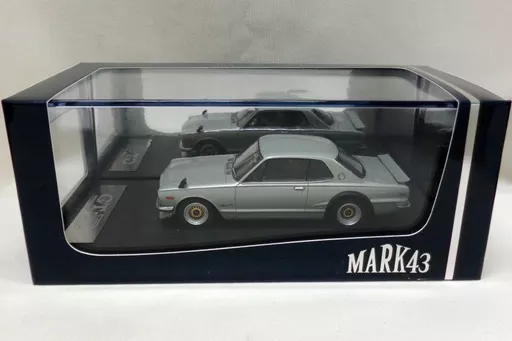 ミニカー　1/43 ニッサン スカイライン GT-R (KPGC10) メッシュホイール カスタムバージョン(シルバーメタリック) [PM4335SS2]