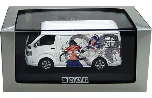 新品 1/43 トヨタハイエース 一騎当千 呂蒙子明 関羽雲長 ミニカー レア 新品 1/43 トヨタハイエース 一騎当千 呂蒙子明 関羽雲長 ミニカー