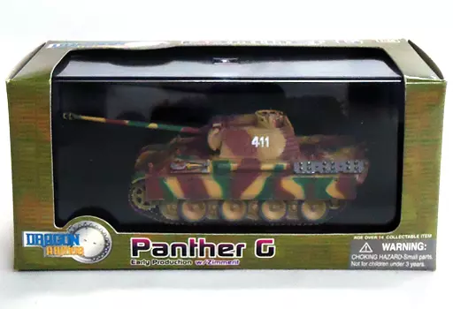 ミニカー　1/72 Panther G Early Production w/zimmerit 19.Pz.Div Warsaw 1944 #411(三色迷彩) [60126]
