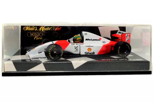 ミニカー　1/43 McLaren MP4/8 Ford Shell #8(ホワイト×オレンジ) 「Formula」 [MIN930008]