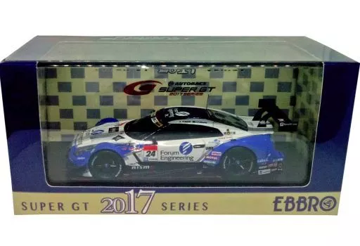 ミニカー　1/43 SUPER GT GT500 2017 Forum Engineering ADVAN GT-R #24(ホワイト×ブルー) [45513]