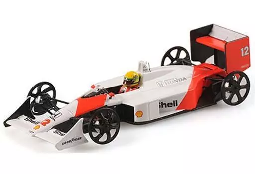 ミニカー　1/43 マクラーレン ホンダ MP4/4 アイルトン・セナ セットアップ ホイール コンフィギュレーション 1988 PMA特注品 [447884512]