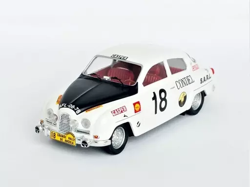 ミニカー　1/43 サーブ 96 1967年アンゴラグランドラリー Maria de Lurdes / Marinho de Sousa #18 [RRal120]