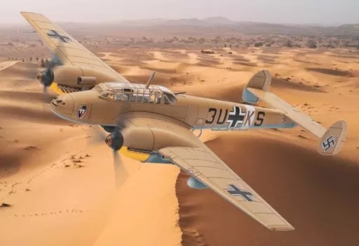 ミニカー　1/72 メッサーシュミット Bf 110E-2 (Trop) 3U+KS. 8./ZG 26 デルナ 北アフリカ 1942 [CGAA38511]
