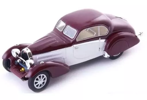 ミニカー　1/43 ブガッティ タイプ43 クーペ Uhlik 1934(ダークレッド×ホワイト) 「Avenue 43シリーズ」 [60090]