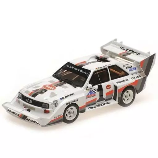 ミニカー　1/43 アウディ スポーツ クワトロ S1 WALTER・ROHRL パイクスピーク ヒルクライム 1987 ウィナー 「MINICHAMPS」 [410871201]