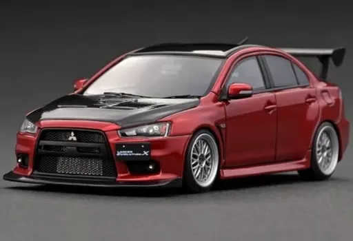 ミニカー　1/43 Mitsubishi Lancer Evolution X CZ4A(レッドメタリック) [IG2569]