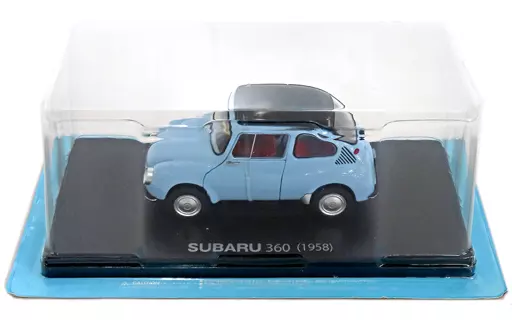 ミニカー　1/24 スバル 360(クラウドブルー) 「スバル360をつくる」 定期購読特典