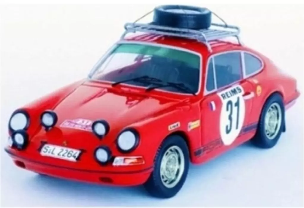 ミニカー　1/43 ポルシェ 911 S 1969年モンテカルロラリー 2位 #31 Gerard Larrousse/Maurice Gelin [dsn158]