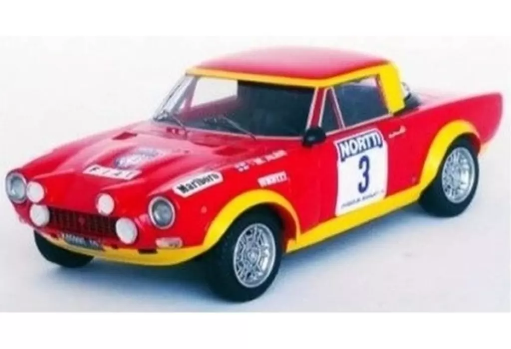 ミニカー　1/43 フィアット 124 アバルトラリー 1974年1000湖ラリー 3位 #3 Markku Alen/Ilkka Kivimaki [dsn148]
