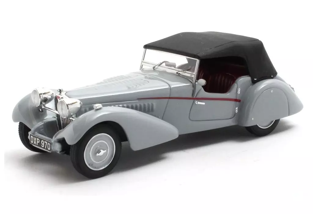 ミニカー　1/43 ブガッティ T57SC ロードスター Vanden Plas 38 クローズ(グレー) [MX40205104]